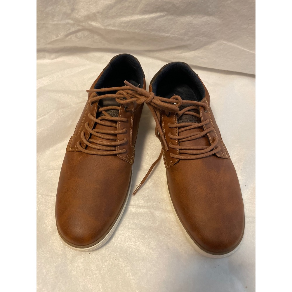 Crown Vintage Edsul Mens Cognac Brown Lace Up‎ Casual Sneakers CR-EDSUL Size 8M